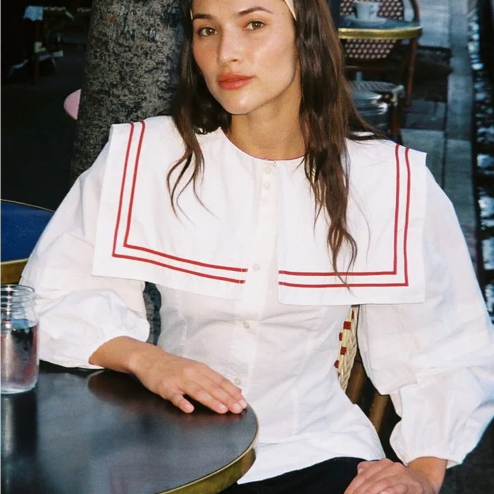 NWT Elise Blouse Damson Madder